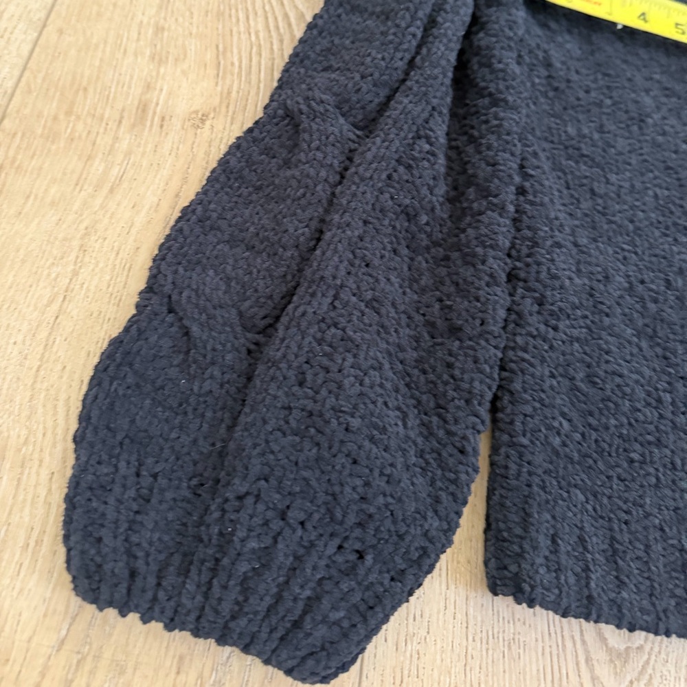 Seven7 Black Chenille Turtleneck Sweater - Picture 4 of 9